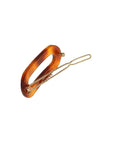 Mini Oval Tige Boule Barrette - French Classic