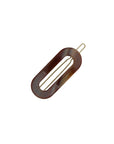 Mini Oval Tige Boule Barrette - French Classic