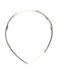 Thin, French headband ideal for all hair types - 1/4" Ultracomfort Headband, Natural Horn, horn inspired blend of creamy ivory, warm caramel, and chestnut brown.