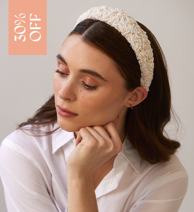 Fashion Headbands for Women made of Pearls, Crystals, Acetate, Silk, Elastic.