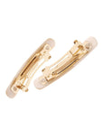Mini Rectangle Barrette Pair - Classic