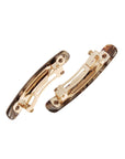 Mini Rectangle Barrette Pair - Classic