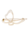 Large Cutout Butterfly Tige Boule Barrette - Classic