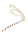 Large Cutout Butterfly Tige Boule Barrette - Classic