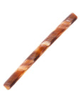 Long, French barrette ideal for fine to medium hair - Long & Skinny Barrette, Caramel Horn, warm caramel and amber.