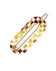 Mini Oval Tige Boule Barrette - French Classic