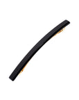 France Luxe long, classic black barrette for women - Long & Skinny Barrette, Black.