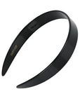 France Luxe wide, classic black headband for women - 3/4" Headband, Black.