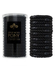 thick black hair ties great for thick hair - L. Erickson Grab & Go Ponytail Holder