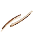 Bobby Pin Pair on Gold Wire - Classic