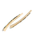 Bobby Pin Pair on Gold Wire - Classic