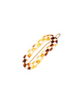 Mini Oval Tige Boule Barrette - French Classic