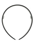 Wide, French headband ideal for all hair types - 3/4" Headband, Black, classic black.