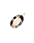 New Cutout Oval Tige Boule Barrette - Classic