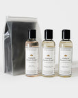 Luxe Laundry Detergent Travel 3 pack, Jardin de Paris, Vent Corse, Racine de Gingembre by Maison France Luxe, luxury home essentials made in France