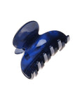France Luxe small, marbled navy and pearlescent indigo claw hair clip for women - Small Couture French Claw Clip, Nacro Ocean.