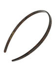 France Luxe thin, metallic burnt sienna and deep chestnut headband for women - 1/4" Ultracomfort Headband, Mojave.