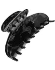 France Luxe large, marbled pearlescent black claw hair clip for women - Large Couture French Claw Clip, Nacro Black.