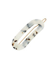 Mini Oval Tige Boule Barrette - French Classic