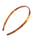 France Luxe thin, rich amber and mahogany brown headband for women - 1/4" Ultracomfort Headband, Tortoise.