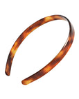 France Luxe comfortable, rich amber and mahogany brown headband for women - 1/2" Ultracomfort Headband, Tortoise.