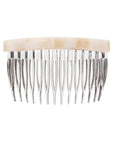 Alba White Side Hair Comb, made in France by France Luxe