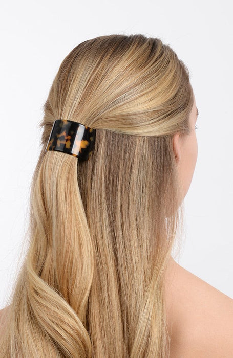 Wide Rectangle Ponytail Barrette - Classic