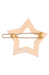 Tige boule clasp detail view on beige star hair barrette by France Luxe