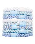 Light Blue Hair Ties by L. Erickson, thick Grab and Go hair bands for thick hair