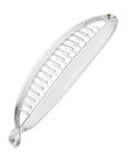 Clear banana hair clip for perky ponytails, France Luxe