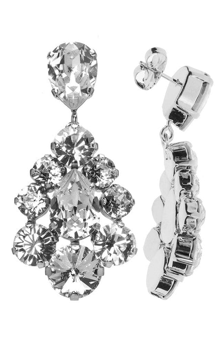 Flora Crystal Chandelier Earrings