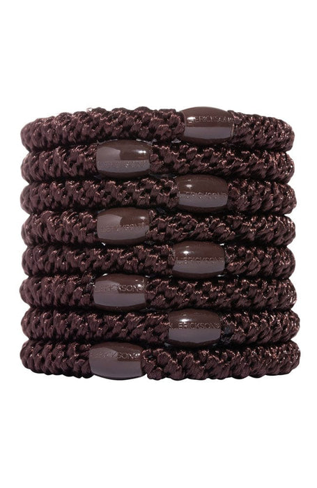 Dark brown thick hair ties. Grab & Go Ponytail holders by L. Erickson