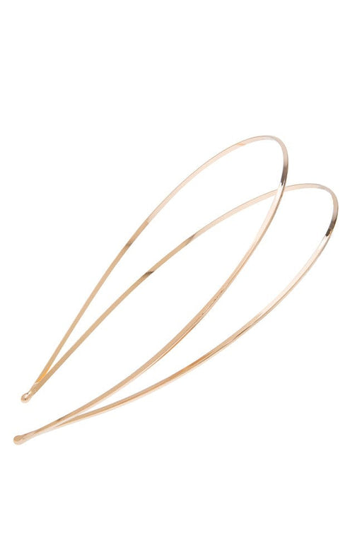 Double metal headband, gold, L. Erickson Hair accessory