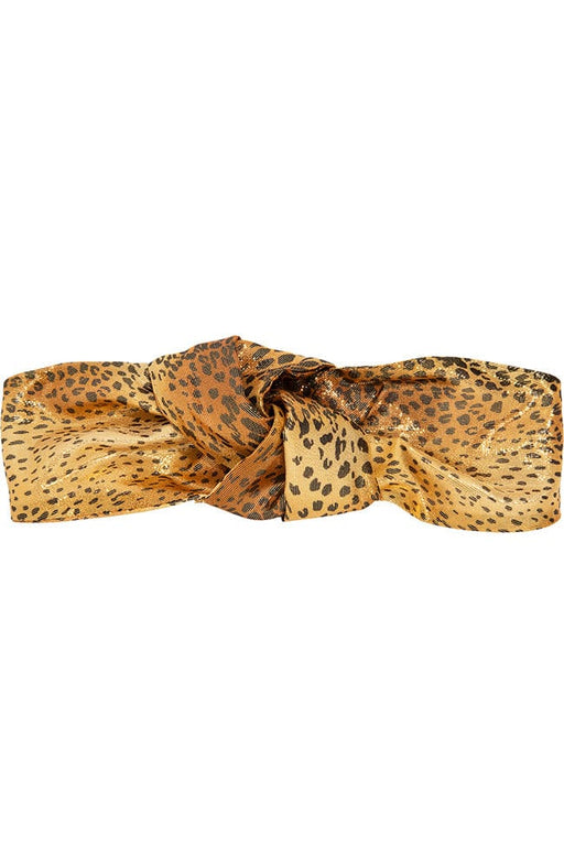 Silk Top Knot Headband, Cheetah Print, by L. Erickson USA