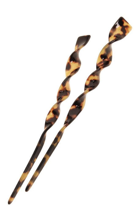 Twisted Hair Stick Pair - Classic