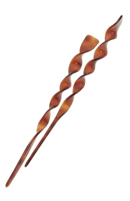 Twisted Hair Stick Pair - Classic
