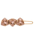 Triple Crystal Tige Boule Barrette