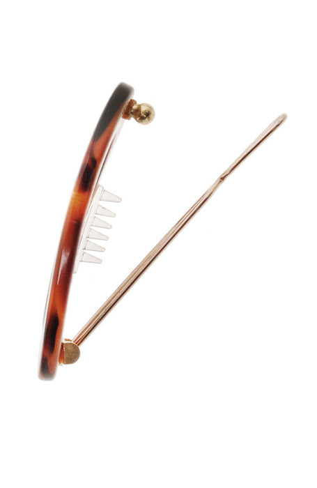 Narrow Oval Tige Boule Barrette - Classic