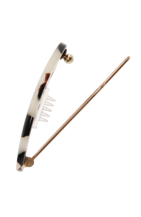 Narrow Oval Tige Boule Barrette - Classic