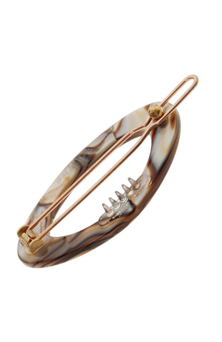 Narrow Oval Tige Boule Barrette - Classic