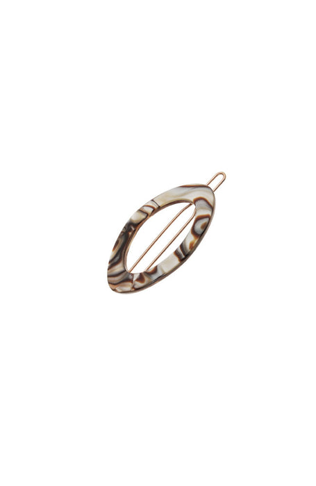 Narrow Oval Tige Boule Barrette - Classic