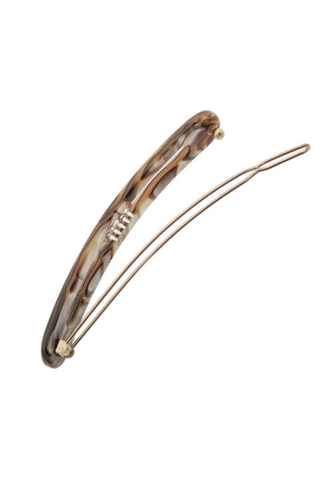 Cutout Oblong Tige Boule Barrette - Classic