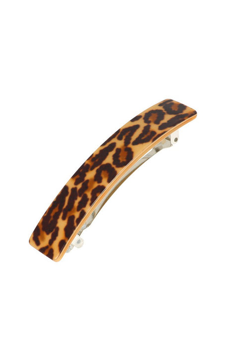 Rectangle Barrette - Leopard