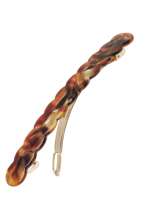 Scalloped Long and Skinny Barrette - Classic