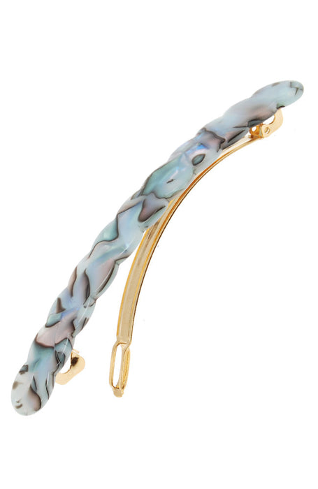 Scalloped Long and Skinny Barrette - Classic