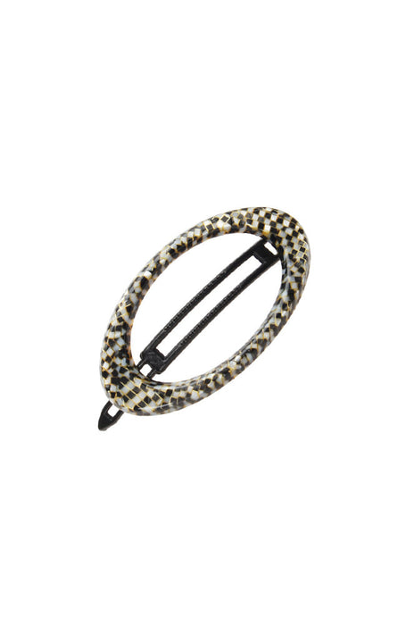 Cutout Oval Plastic Tige Boule Barrette - Classic