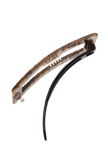 Cutout Rectangle Plastic Tige Boule Barrette - Classic