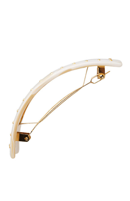 Studded Rectangle Volume Barrette