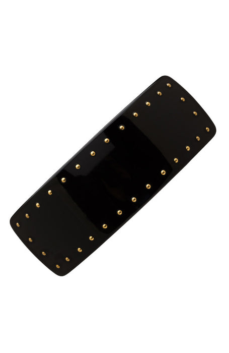 Studded Rectangle Volume Barrette