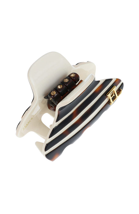 Stripe Small Claw Clip